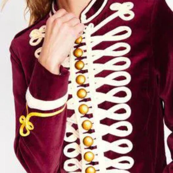 NWOT Boden Women Velvet Military Jacket - Picture 3 of 13